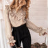 Blouse Tops women Long Sleeve Pink Shirts Ladies Shirt - ROUTINE FASHION